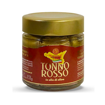 Tonno Rosso pescato in Sicilia in olio di oliva 190 gr