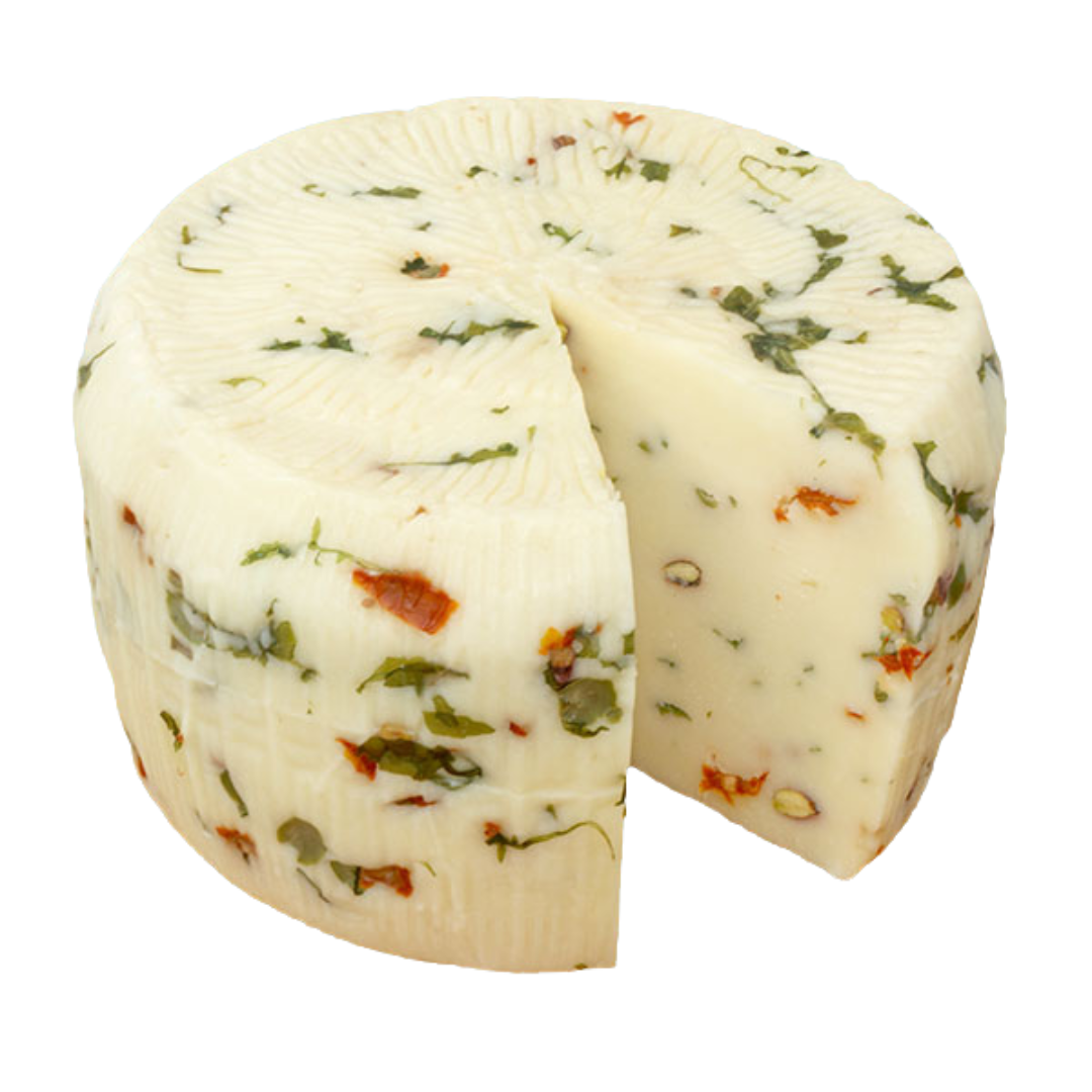 Pecorino Primosale Primavera (olive, rucola, peperoncino)