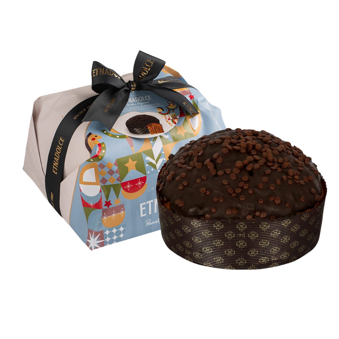 Panettone Vulcano fondente 1 kg – Incarto a mano