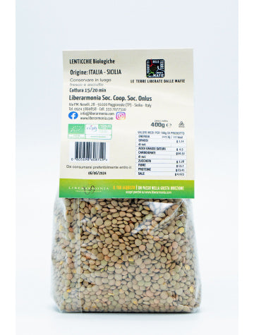 Lenticchie Verdi piccole Biologiche 400g