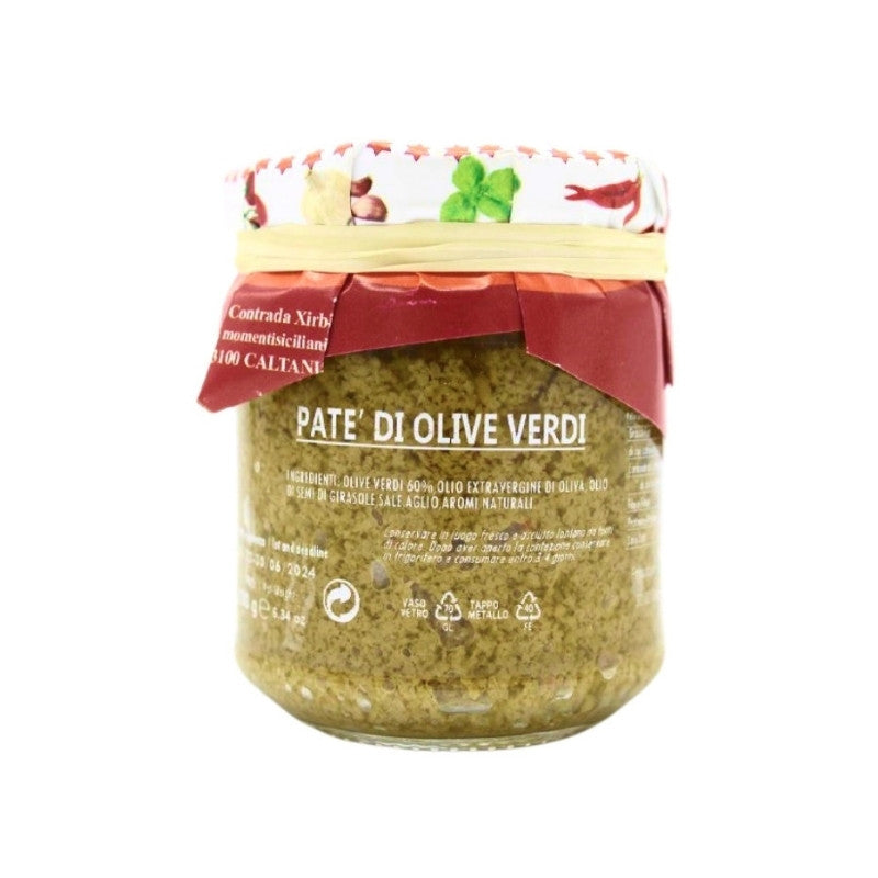 Sizilianische Paté mit grünen Oliven, Früchte Siziliens, 180 g