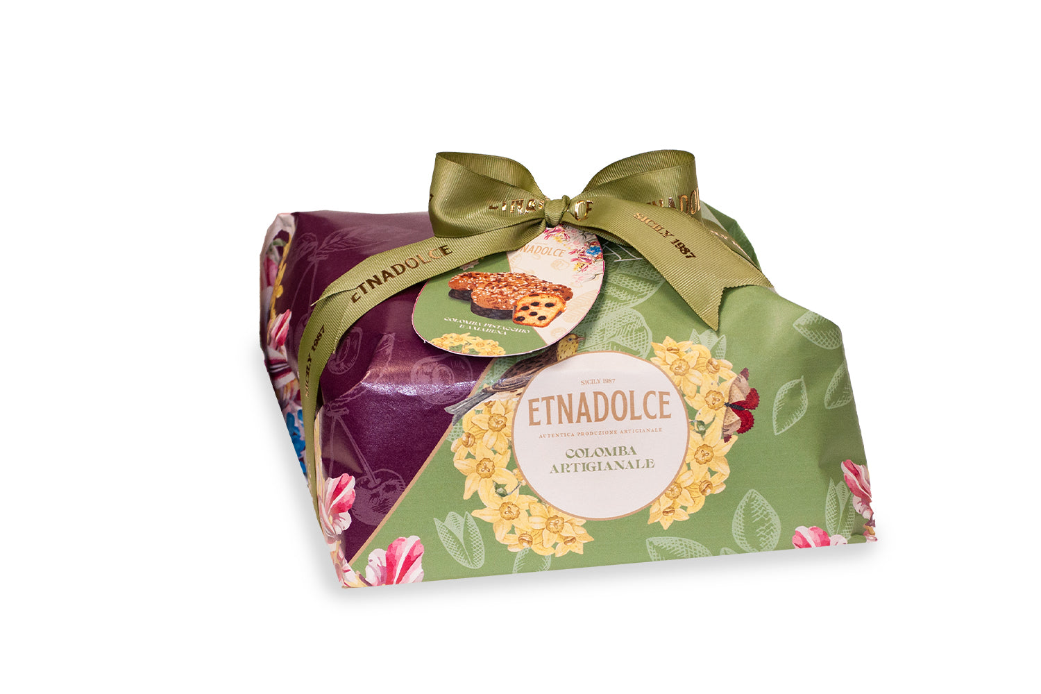 Colomba Pistacchio e Amarena incarto a mano 1kg